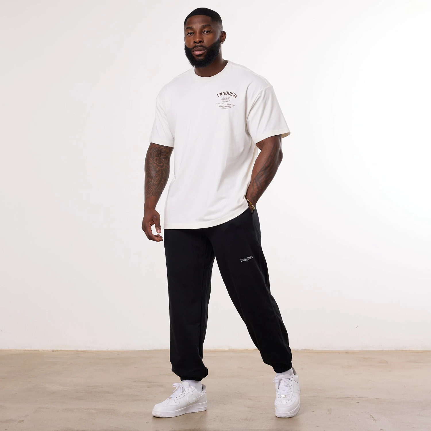 Vanquish TSP Pursuit Vintage White Oversized T Shirt 4 Vanquish TSP Pursuit Vintage White Oversized T Shirt - Image 2