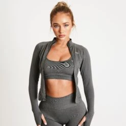 Vanquish Elevate Seamless Dark Olive Zip Front Jacket 9 Vanquish Elevate Seamless Dark Olive Zip Front Jacket -Vanquish Fitness a3pDoU66