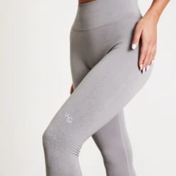Vanquish Elevate Seamless Petite Smoke Grey Leggings -Vanquish Fitness a4EANPjl