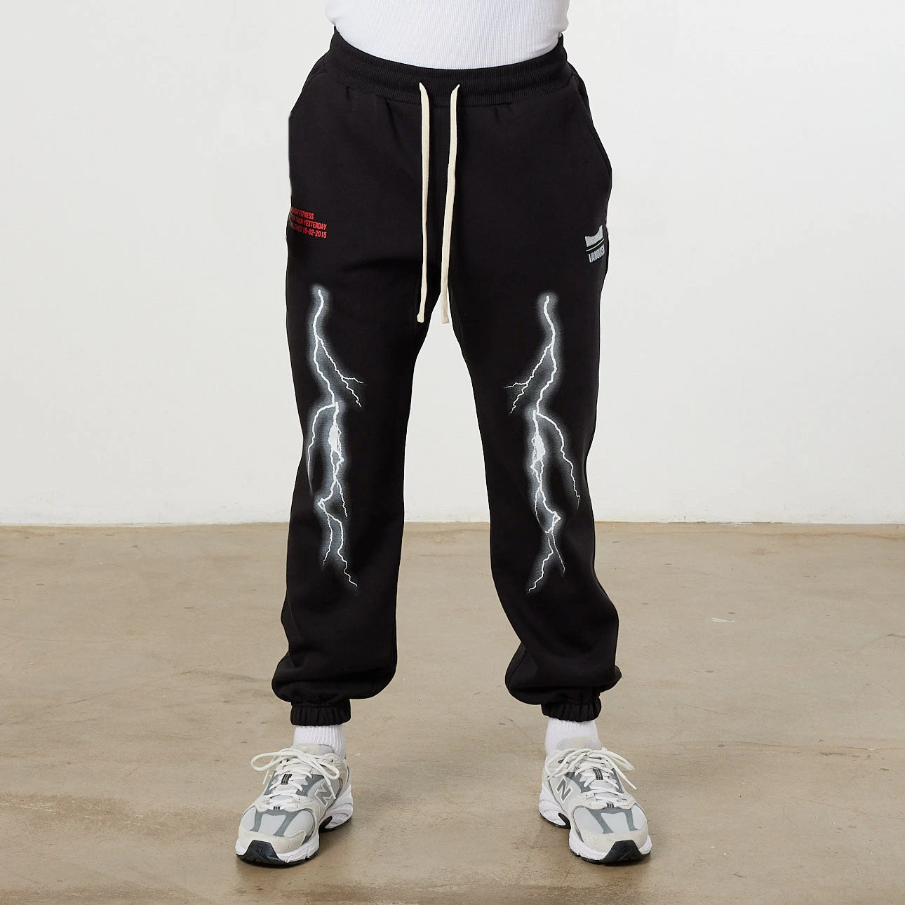 Vanquish DBZ CS Lightning Bolt Black Oversized Sweatpants 3 Vanquish DBZ CS Lightning Bolt Black Oversized Sweatpants