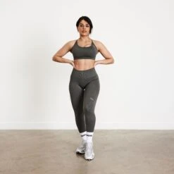 Vanquish Elevate Seamless Petite Dark Olive Leggings -Vanquish Fitness qLtETR0r