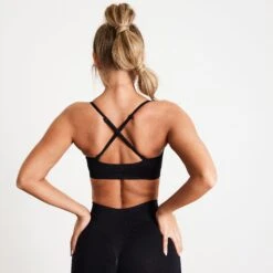 Vanquish Elevate Seamless Black Multiway Low Support Bra -Vanquish Fitness rB4TV1Dw