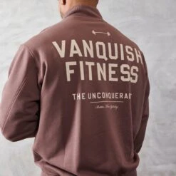 Vanquish Brown Unconquerable Quarter Zip Sweater 12 Vanquish Brown Unconquerable Quarter Zip Sweater -Vanquish Fitness vanquish brown unconquerable quarter zip sweater 452255