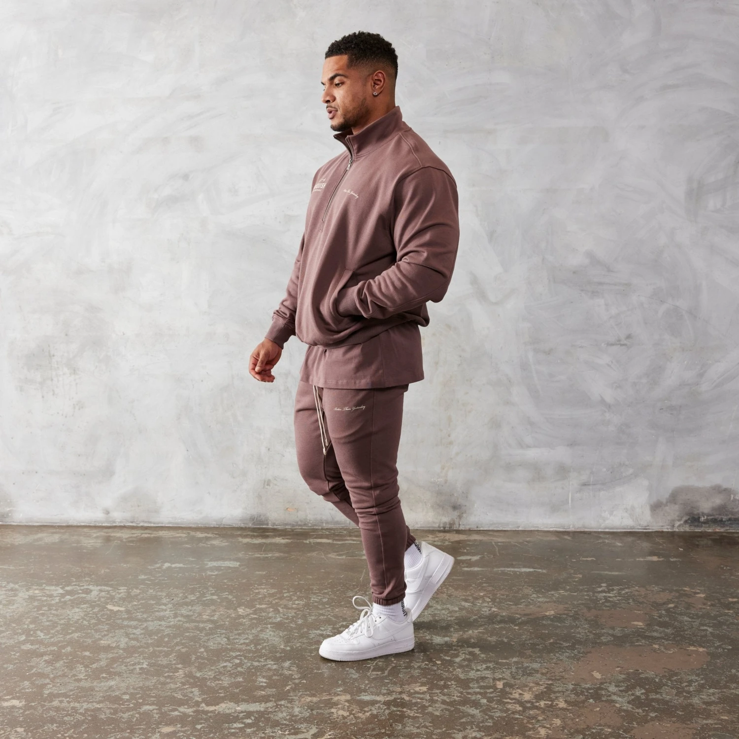 Vanquish Brown Unconquerable Quarter Zip Sweater 5 Vanquish Brown Unconquerable Quarter Zip Sweater - Image 3