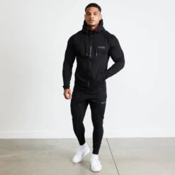 Vanquish Fitness -Vanquish Fitness vanquish eclipse v2 black full zip front hoodie 958233
