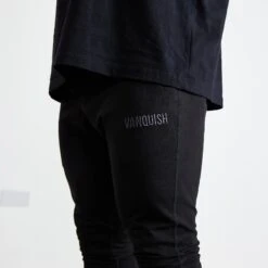 Vanquish Eclipse V2 Black Tapered Sweatpants -Vanquish Fitness vanquish eclipse v2 black tapered sweatpants 400719