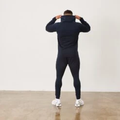 Vanquish Eclipse V2 Navy Blue Full Zip Front Hoodie -Vanquish Fitness vanquish eclipse v2 navy blue full zip front hoodie 647194