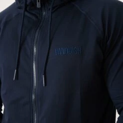 Vanquish Eclipse V2 Navy Blue Full Zip Front Hoodie -Vanquish Fitness vanquish eclipse v2 navy blue full zip front hoodie 779893
