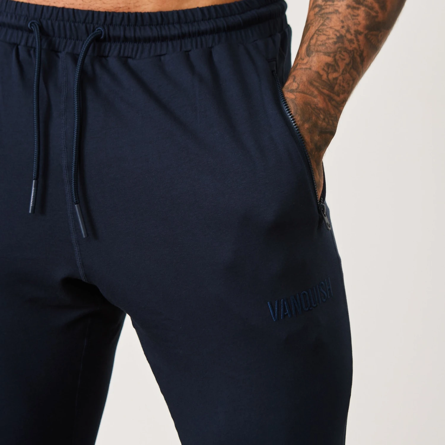 Vanquish Eclipse V2 Navy Blue Tapered Sweatpants 4 Vanquish Eclipse V2 Navy Blue Tapered Sweatpants - Image 2