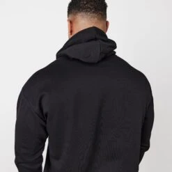 Vanquish Essential Black Oversized Pullover Hoodie 13 Vanquish Essential Black Oversized Pullover Hoodie -Vanquish Fitness vanquish essential black oversized pullover hoodie 399679