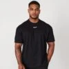 Vanquish Essential Black Oversized T Shirt 1 Vanquish Essential Black Oversized T Shirt -Vanquish Fitness vanquish essential black oversized t shirt 887169