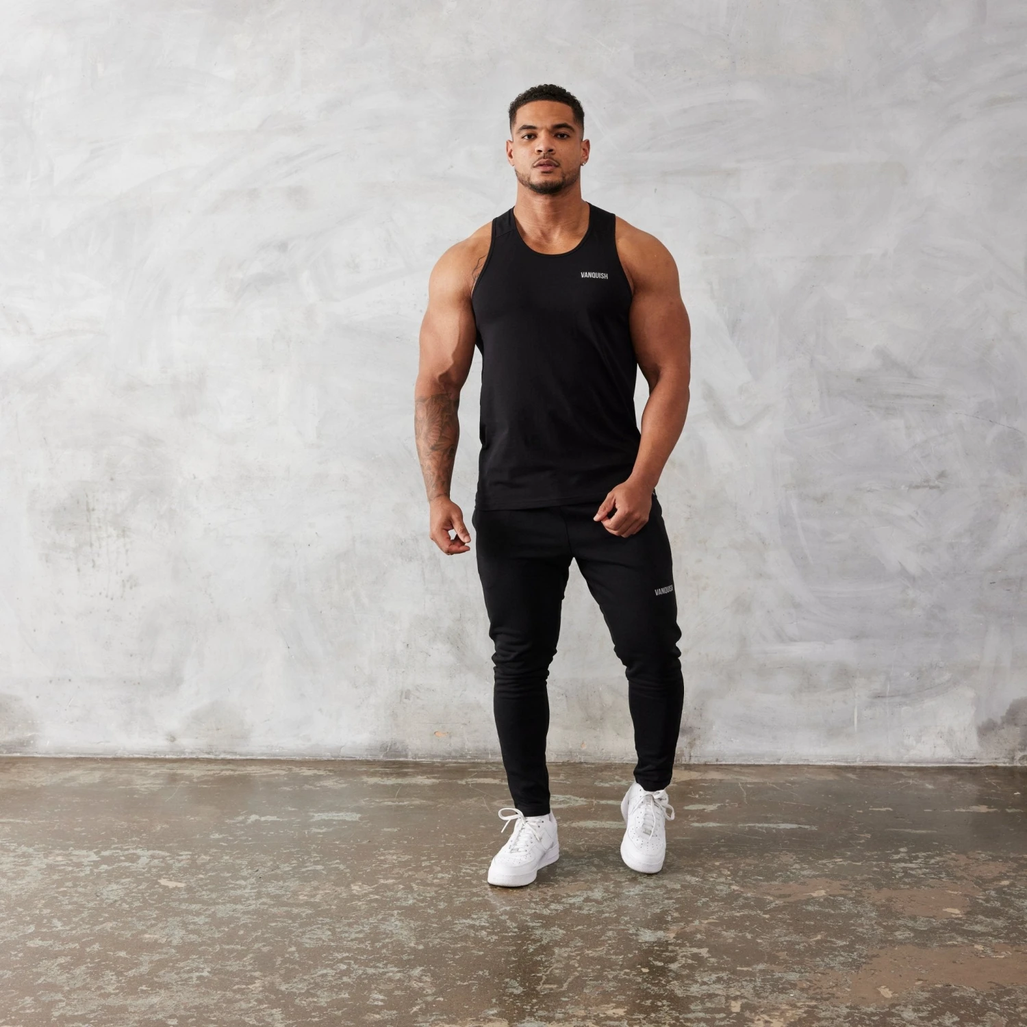 Vanquish Essential Black Regular Fit Tank Top 4 Vanquish Essential Black Regular Fit Tank Top - Image 2