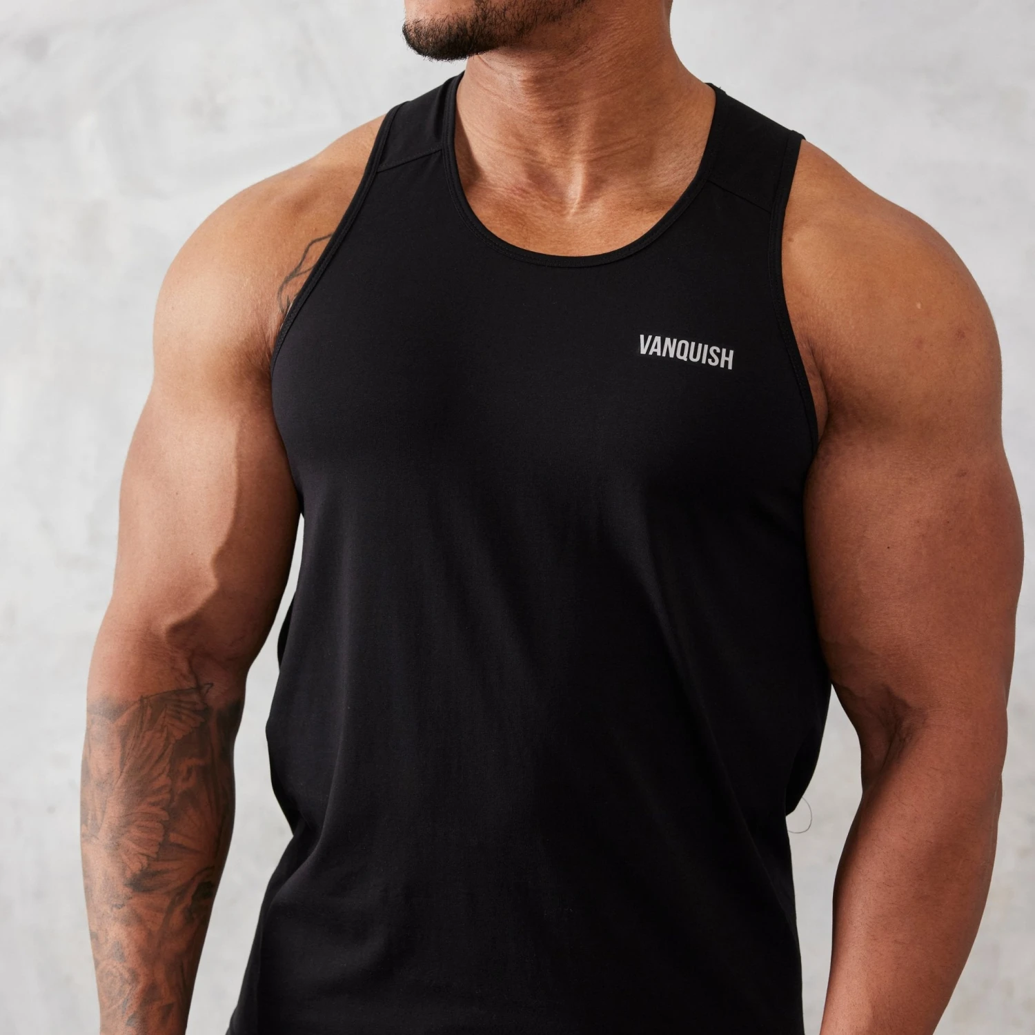 Vanquish Essential Black Regular Fit Tank Top 5 Vanquish Essential Black Regular Fit Tank Top - Image 3