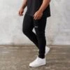 Vanquish Essential Black Tapered Fit Sweatpants -Vanquish Fitness vanquish essential black tapered fit sweatpants 943650