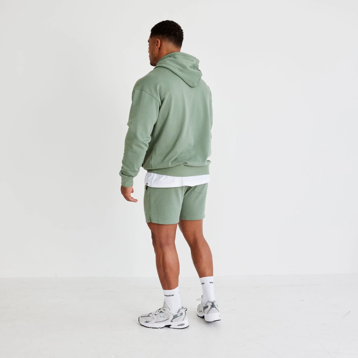 Vanquish Essential Green Oversized Pullover Hoodie 5 Vanquish Essential Green Oversized Pullover Hoodie - Image 3