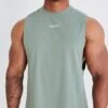 Vanquish Essential Green Oversized Sleeveless T Shirt -Vanquish Fitness vanquish essential green oversized sleeveless t shirt 339734