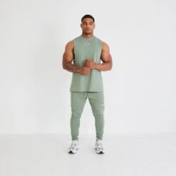 Vanquish Essential Green Oversized Sleeveless T Shirt 11 Vanquish Essential Green Oversized Sleeveless T Shirt -Vanquish Fitness vanquish essential green oversized sleeveless t shirt 798523