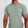 Vanquish Essential Green Slim Fit Short Sleeve T Shirt -Vanquish Fitness vanquish essential green slim fit short sleeve t shirt 724928