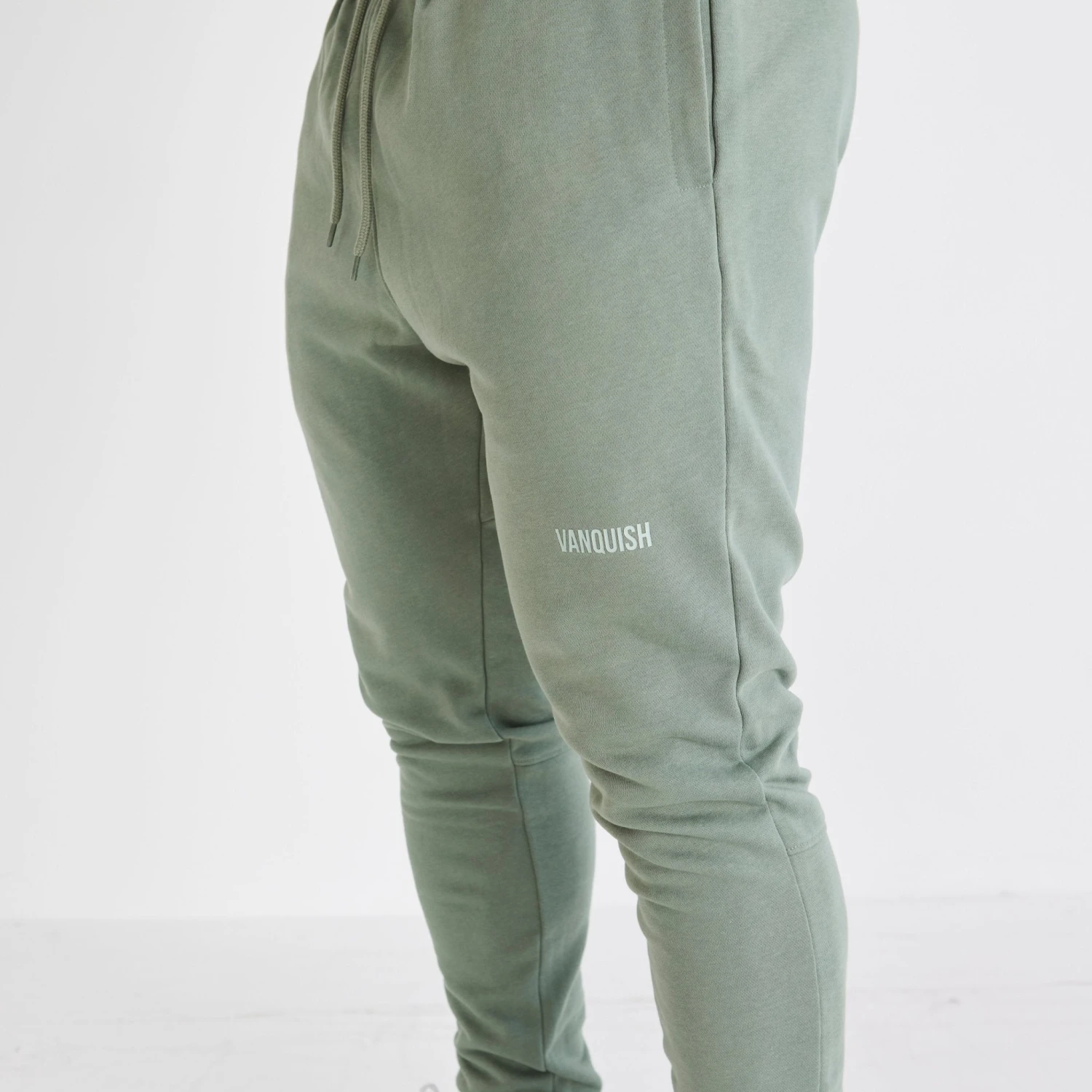 Vanquish Essential Green Tapered Fit Sweatpants 5 Vanquish Essential Green Tapered Fit Sweatpants - Image 3