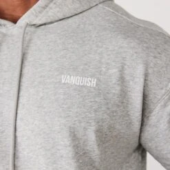 Vanquish Essential Grey Oversized Pullover Hoodie -Vanquish Fitness vanquish essential grey oversized pullover hoodie 821149