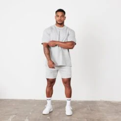 Vanquish Essential Grey Oversized T Shirt 8 Vanquish Essential Grey Oversized T Shirt -Vanquish Fitness vanquish essential grey oversized t shirt 146627