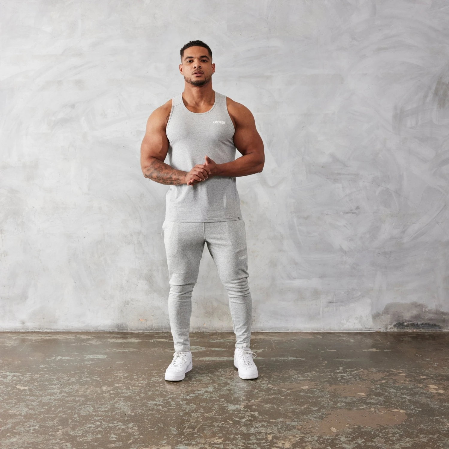 Vanquish Essential Grey Regular Fit Tank Top 3 Vanquish Essential Grey Regular Fit Tank Top