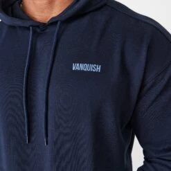 Vanquish Essential Navy Blue Oversized Pullover Hoodie -Vanquish Fitness vanquish essential navy blue oversized pullover hoodie 298475