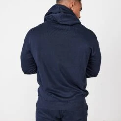 Vanquish Essential Navy Blue Oversized Pullover Hoodie -Vanquish Fitness vanquish essential navy blue oversized pullover hoodie 671090