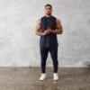 Vanquish Essential Navy Blue Oversized Sleeveless T Shirt 1 Vanquish Essential Navy Blue Oversized Sleeveless T Shirt -Vanquish Fitness vanquish essential navy blue oversized sleeveless t shirt 251856