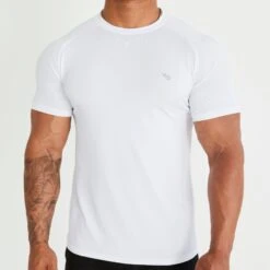 Vanquish Essential White Performance Short Sleeve T Shirt