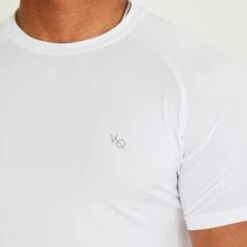 Vanquish Essential White Performance Short Sleeve T Shirt -Vanquish Fitness vanquish essential white performance short sleeve t shirt 846391