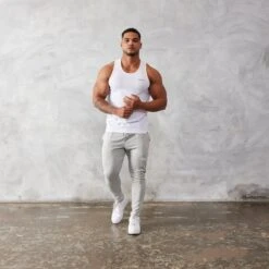 Vanquish Essential White Regular Fit Tank Top -Vanquish Fitness vanquish essential white regular fit tank top 212896