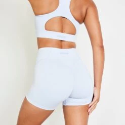 Vanquish Evolve Mineral Blue High Waisted Shorts -Vanquish Fitness vanquish evolve mineral blue high waisted shorts 511783