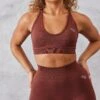 Vanquish Neutral V2 Seamless Brown Bra -Vanquish Fitness vanquish neutral v2 seamless brown bra 136448