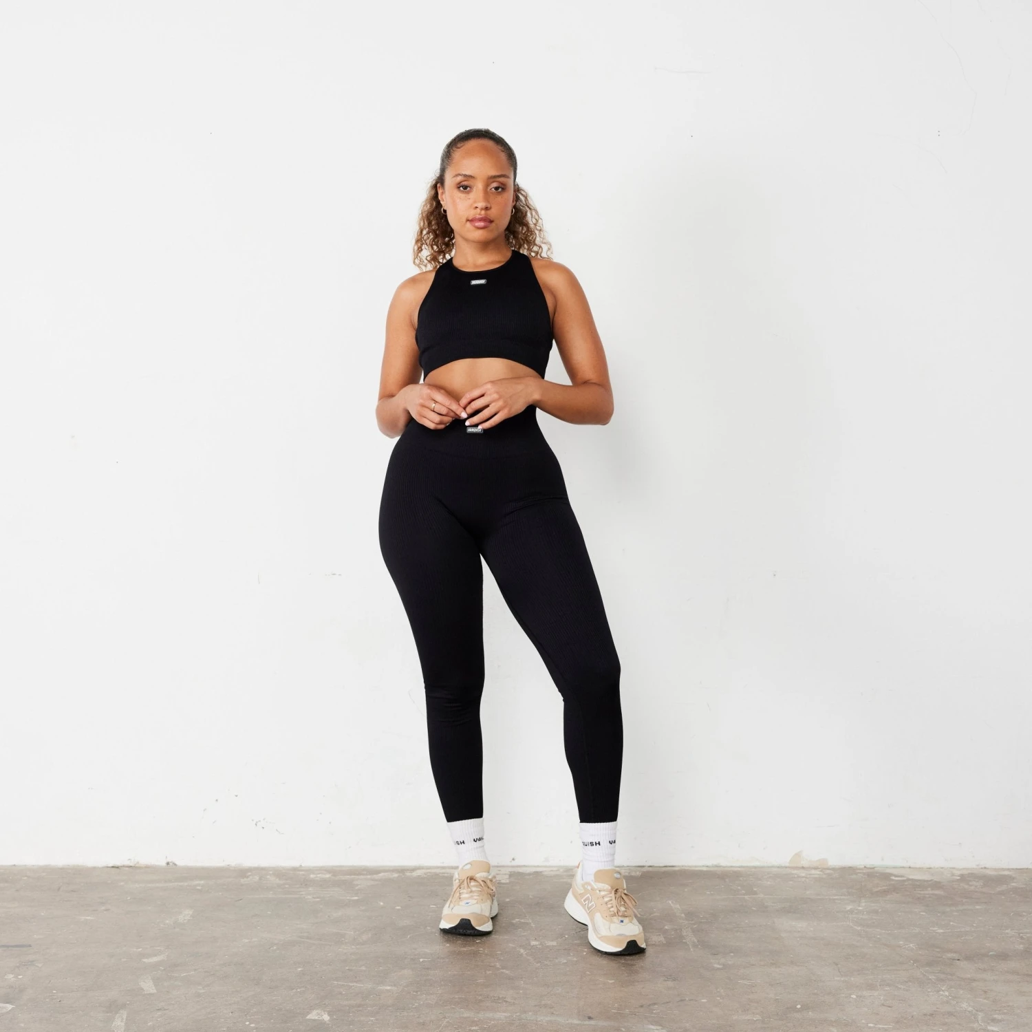 Vanquish Ribbed Seamless Black Racer Back Bra 4 Vanquish Ribbed Seamless Black Racer Back Bra - Image 2