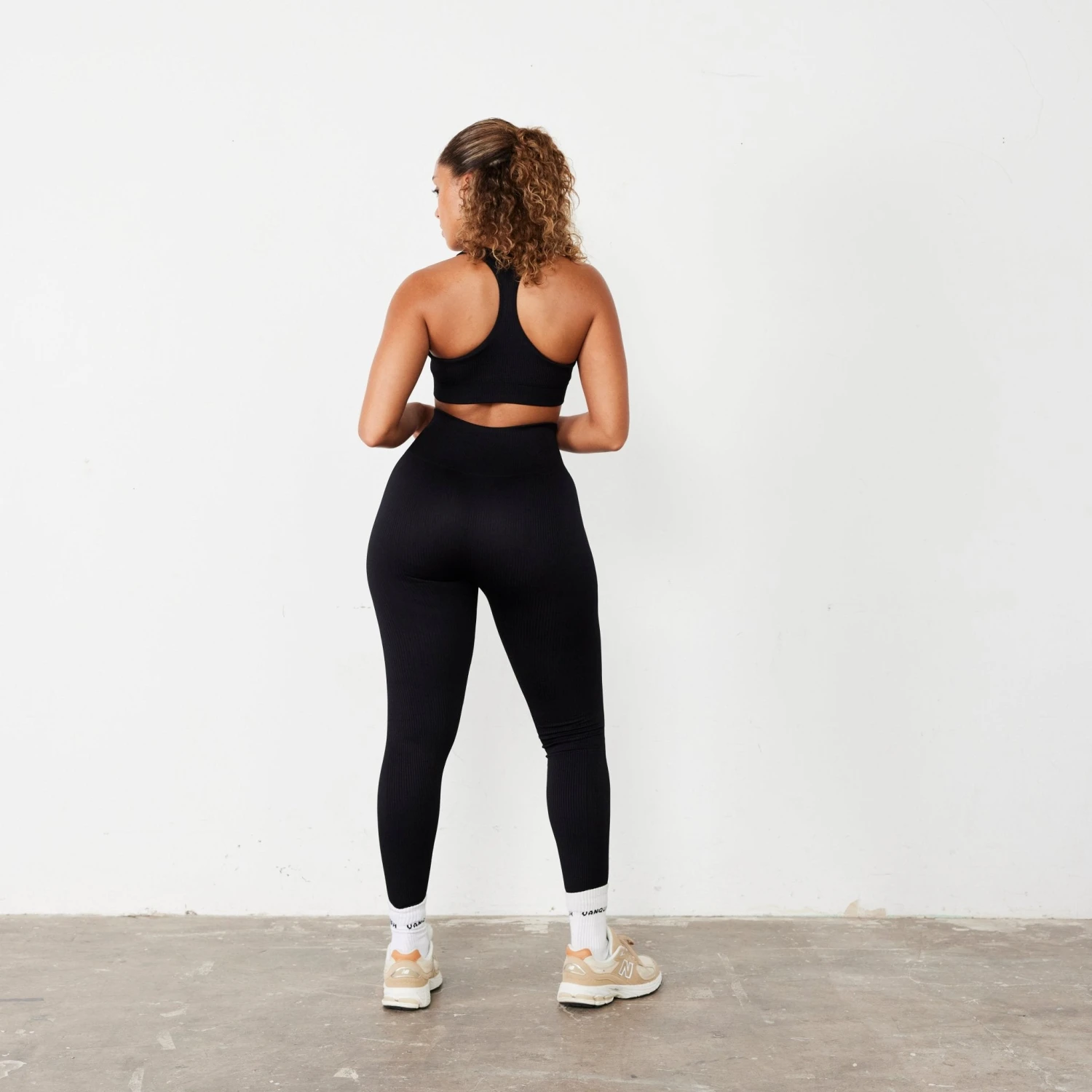 Vanquish Ribbed Seamless Black Racer Back Bra 6 Vanquish Ribbed Seamless Black Racer Back Bra - Image 4