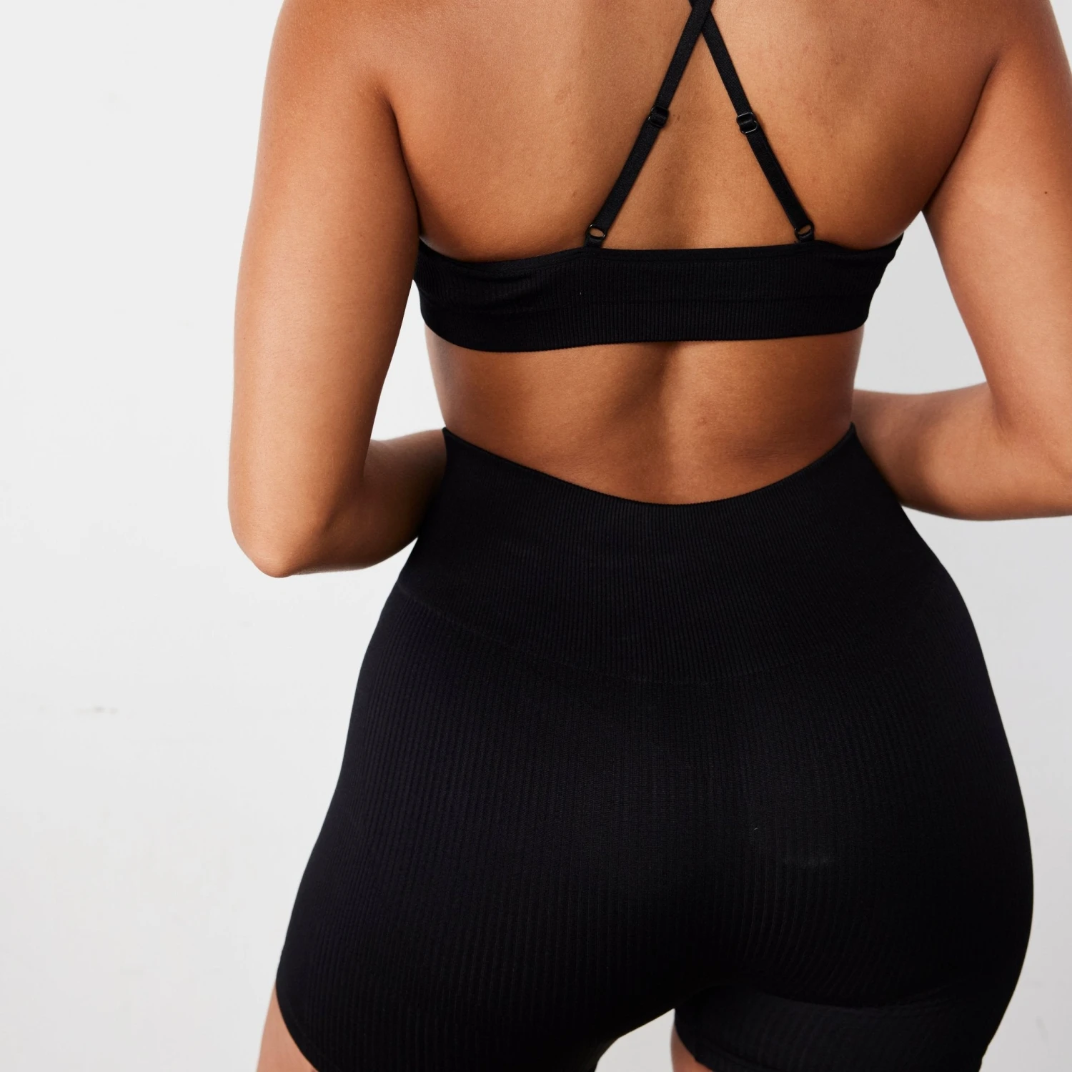 Vanquish Ribbed Seamless Black Shorts 7 Vanquish Ribbed Seamless Black Shorts - Image 5