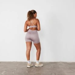 Vanquish Ribbed Seamless Blush Cross Back Low Support Bra 11 Vanquish Ribbed Seamless Blush Cross Back Low Support Bra -Vanquish Fitness vanquish ribbed seamless blush cross back low support bra 611096