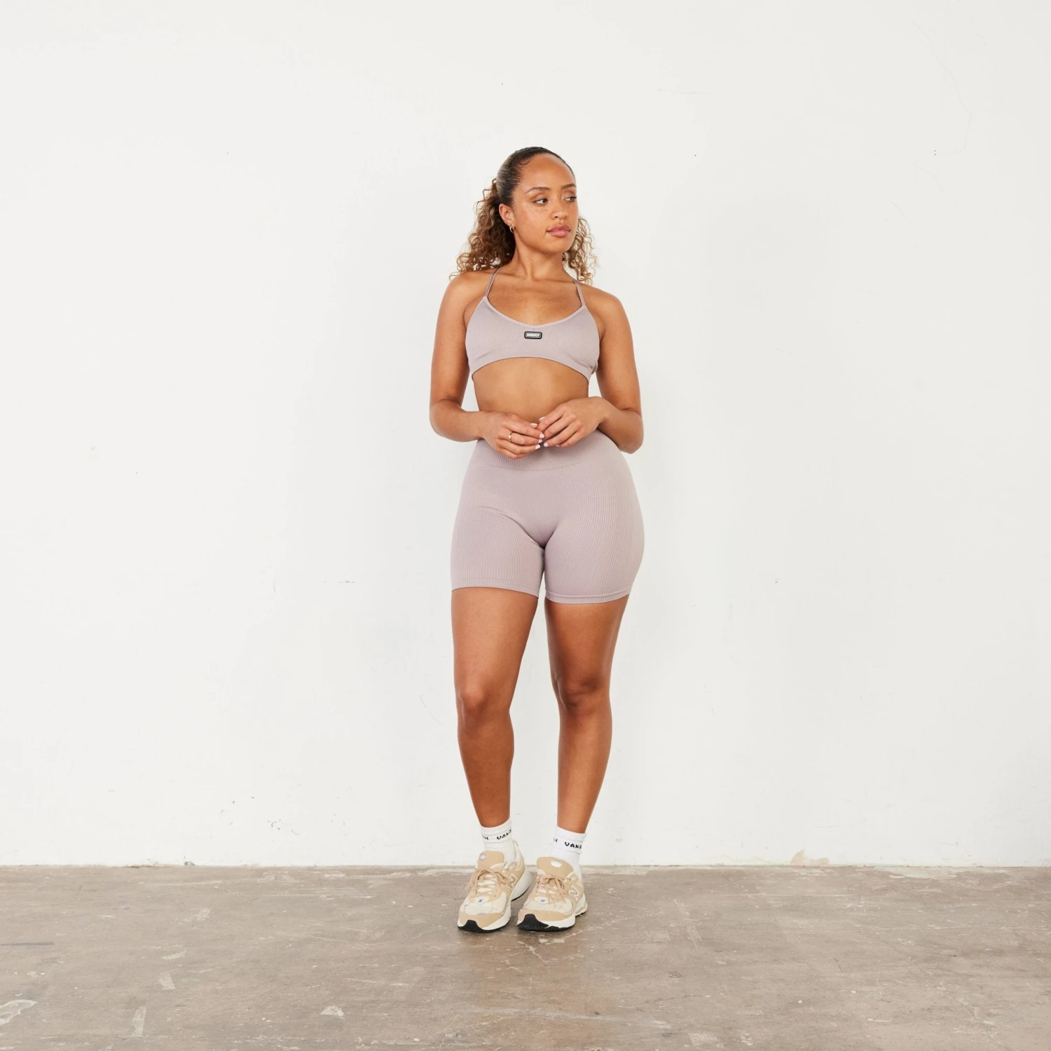 Vanquish Ribbed Seamless Blush Cross Back Low Support Bra 5 Vanquish Ribbed Seamless Blush Cross Back Low Support Bra - Image 3