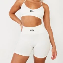 Vanquish Ribbed Seamless Marshmallow Shorts -Vanquish Fitness vanquish ribbed seamless marshmallow shorts 448177