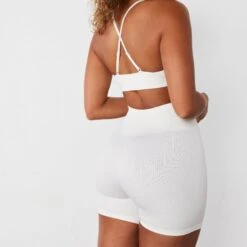 Vanquish Ribbed Seamless Marshmallow Shorts -Vanquish Fitness vanquish ribbed seamless marshmallow shorts 633664