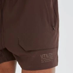 Vanquish Utility V3 Brown 4" Shorts -Vanquish Fitness vanquish utility v3 brown 4 shorts 752837