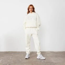 Vanquish Vintage White VQFIT Oversized Sweatpants