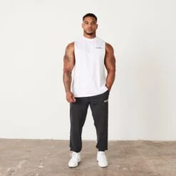 Vanquish Washed Collection White Sleeveless T Shirt 11 Vanquish Washed Collection White Sleeveless T Shirt -Vanquish Fitness vanquish white sleeveless t shirt 542944