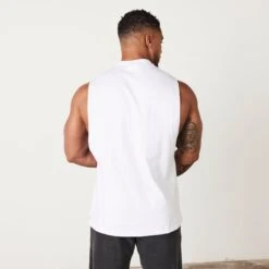 Vanquish Washed Collection White Sleeveless T Shirt 10 Vanquish Washed Collection White Sleeveless T Shirt -Vanquish Fitness vanquish white sleeveless t shirt 853516