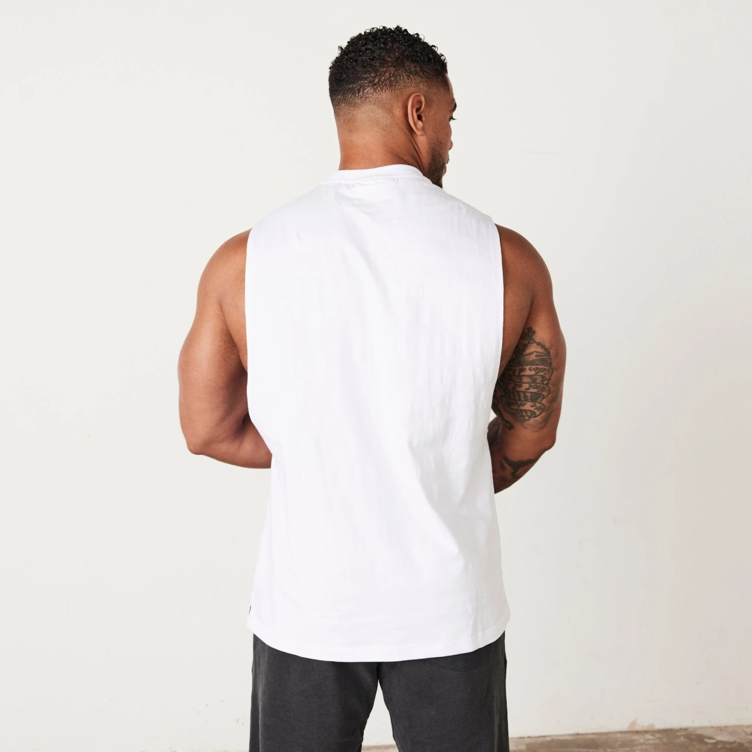Vanquish Washed Collection White Sleeveless T Shirt 6 Vanquish Washed Collection White Sleeveless T Shirt - Image 4